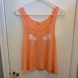 PINK Victoria’s Secret peach palm tree tank, small